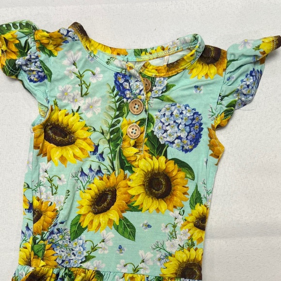Posh Peanut Other - <SALE! Posh Peanut Baby Girl Sunflower Twirl Dress 12-18 Months